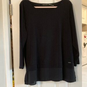 Ivanka Trump black tunic top